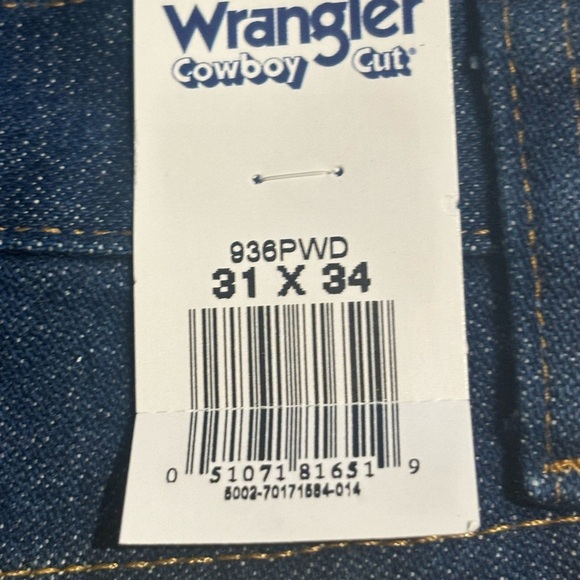 Wrangler Men's Slim Fit Cowboy Cut Jeans - Blue - Picture 2 of 4